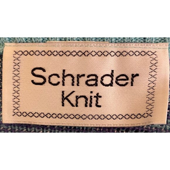 Vintage Schrader Knit Sweater, SweaterDress USA 90s Y2k Stretch Jumper Kimono 16 - Picture 4 of 6